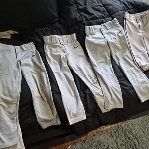 4 Pairs of Youth Small Baseball Pants (3 Nike, 1 Knickers)